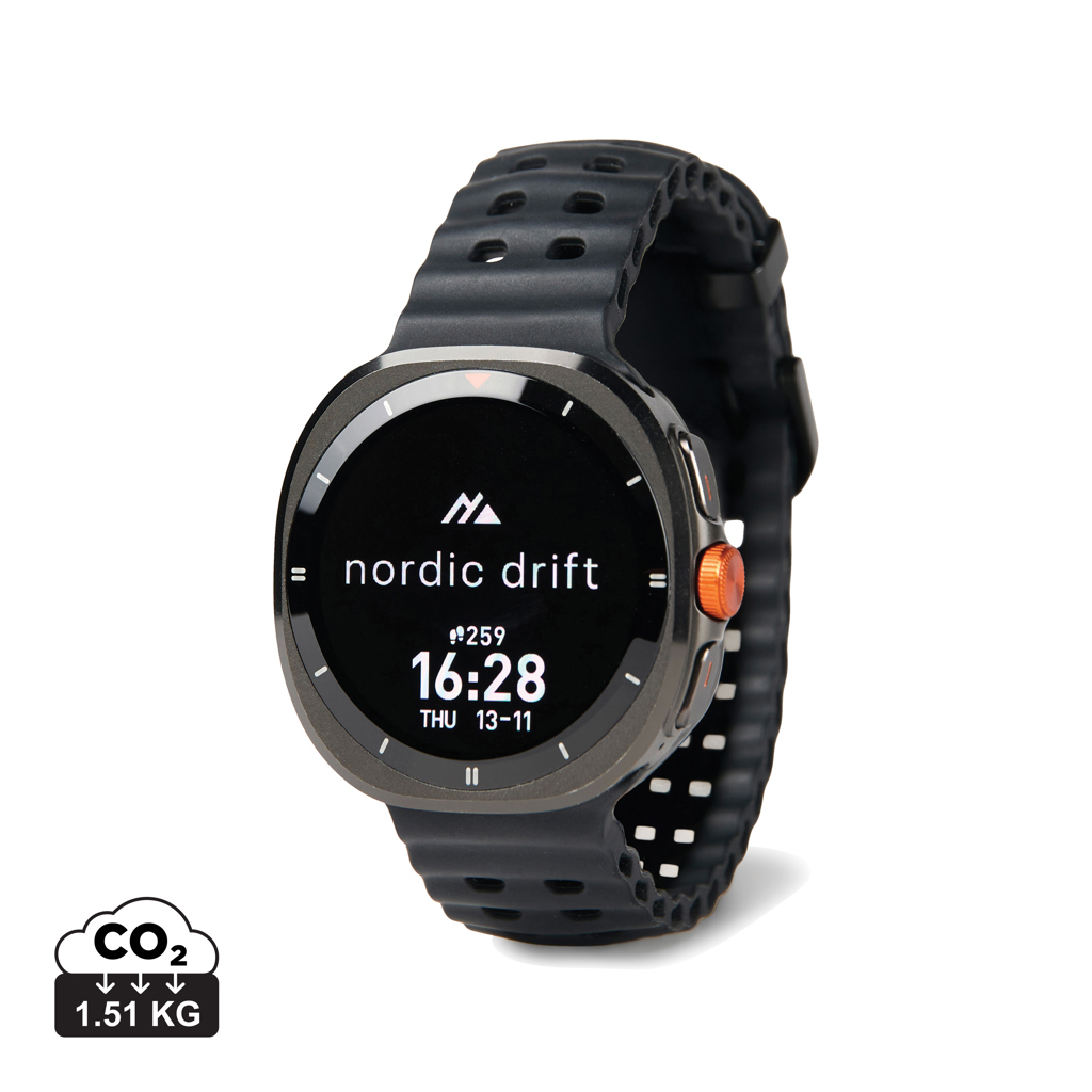 Vysoce výkonné hodinky Nordic Drift Titan Černá