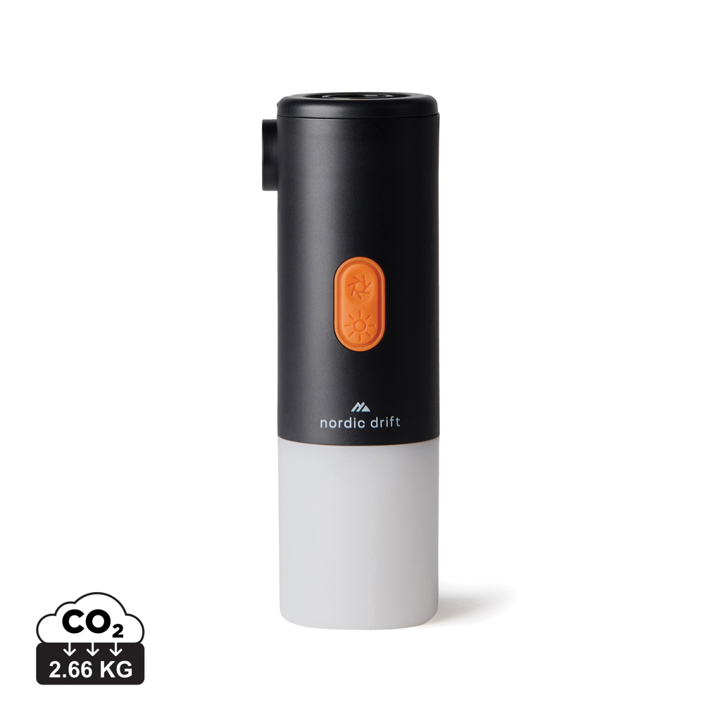 Vzduchová pumpa se světlem Nordic Drift Titan Černá