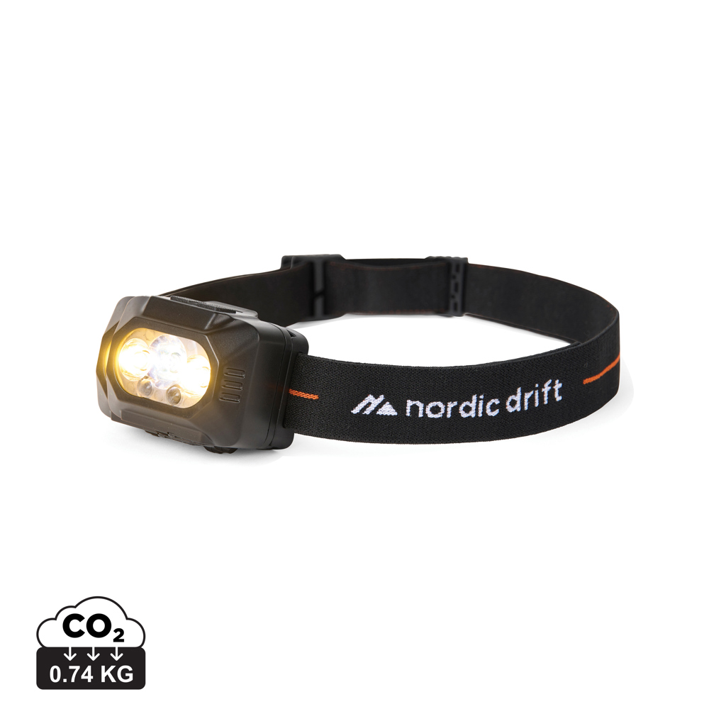 Čelovka Nordic Drift Everest se dvěma bateriemi Černá