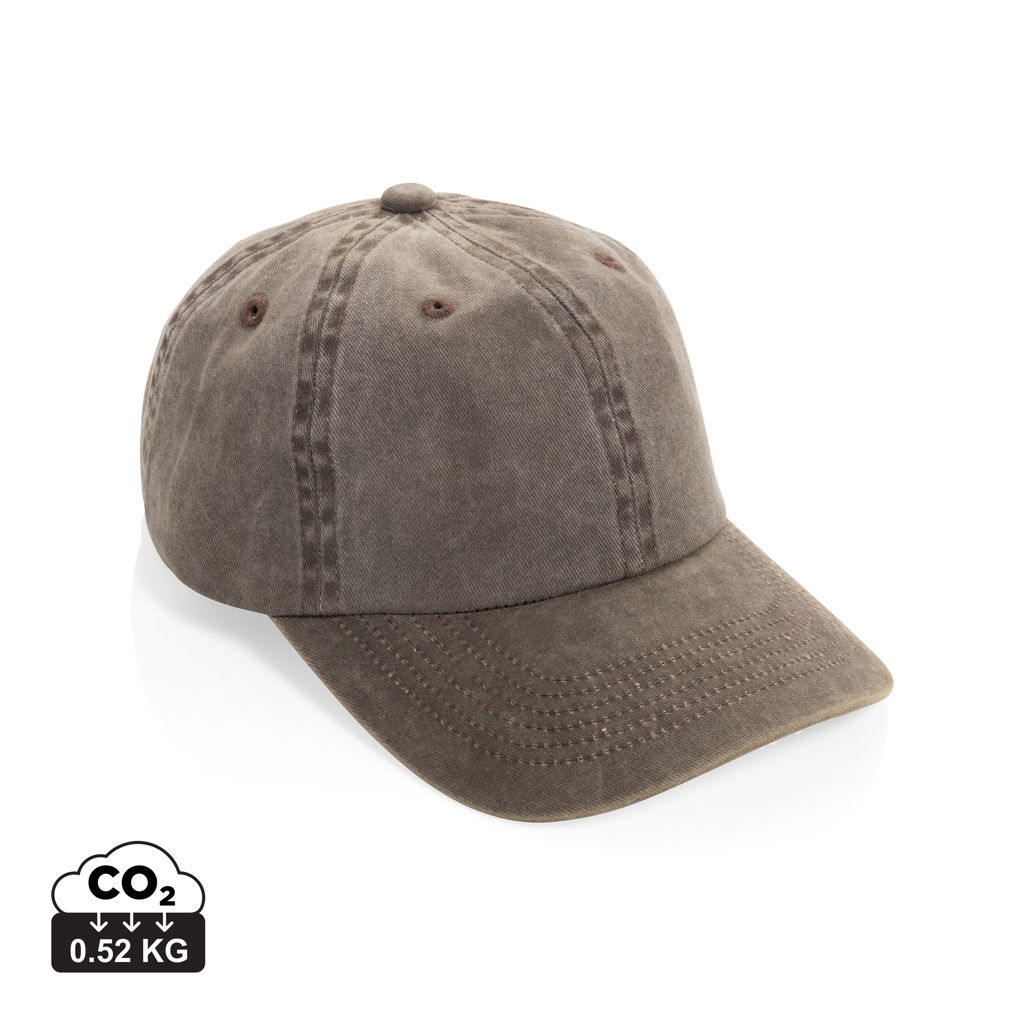 Čepice BEAU AWARE™ 6-panelová z bavlny twill 270 gsm Hnědá