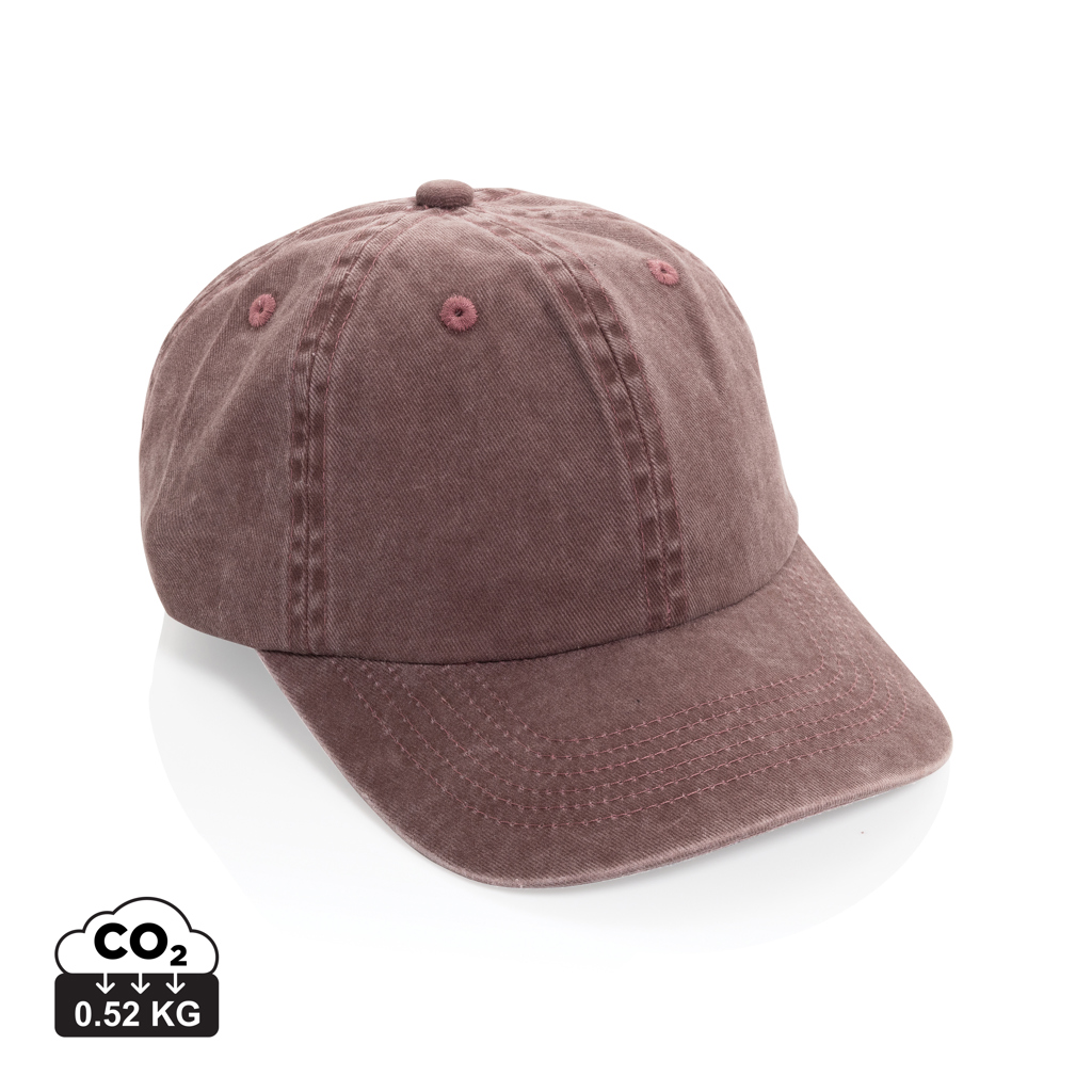 Čepice BEAU AWARE™ 6-panelová z bavlny twill 270 gsm maroon