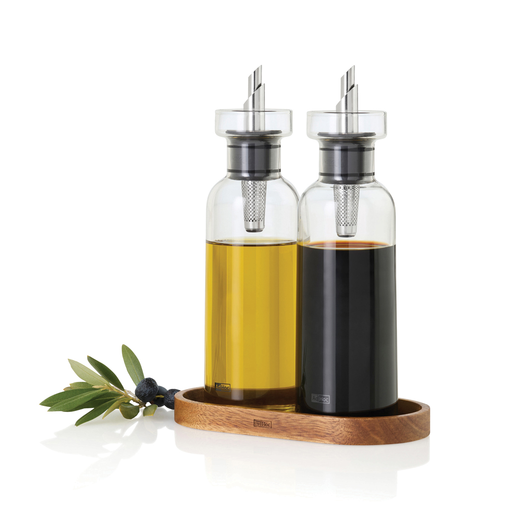 Sada na olej a ocet AdHoc Menage AromaPour 300 ml Transparentní