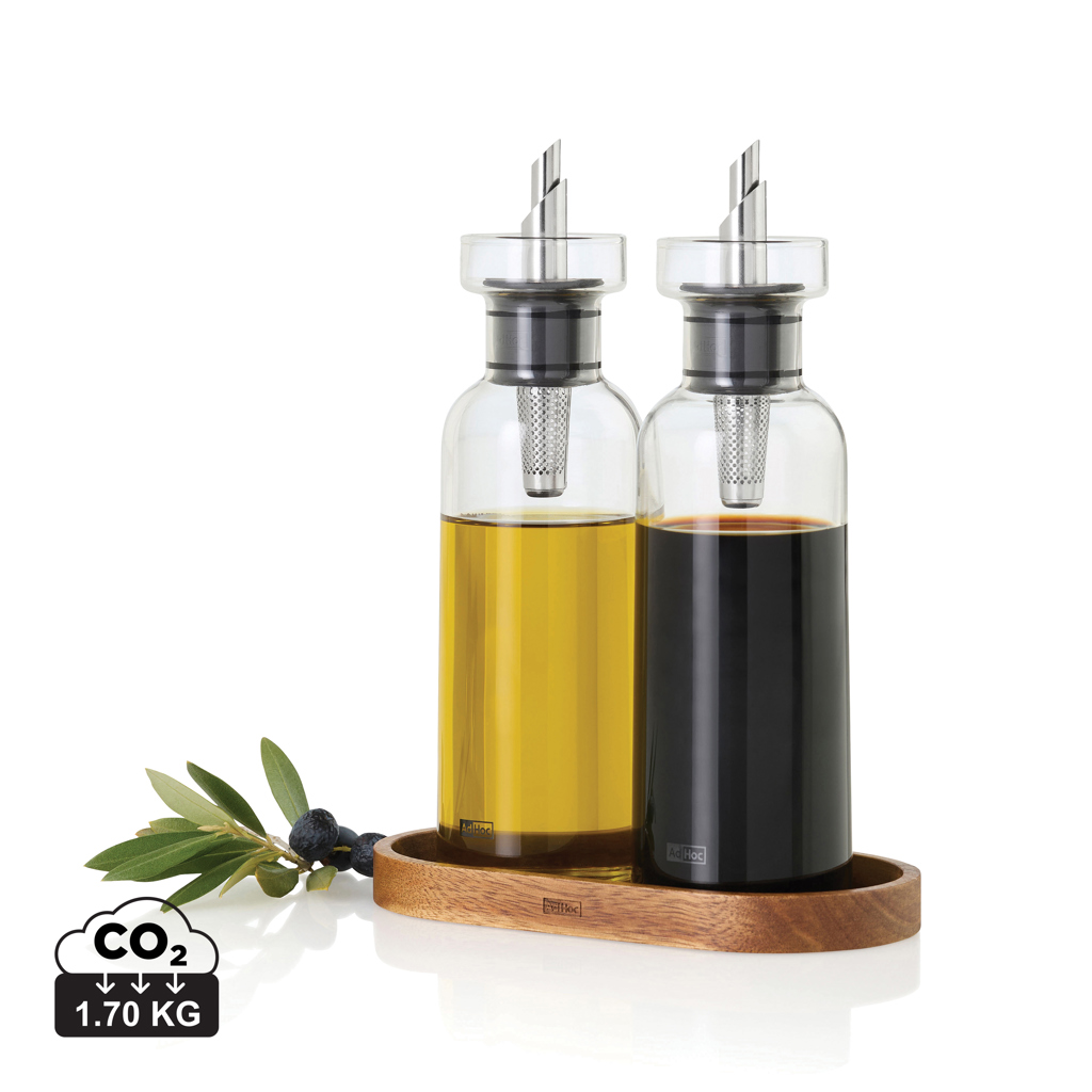 Sada na olej a ocet AdHoc Menage AromaPour 300 ml Transparentní
