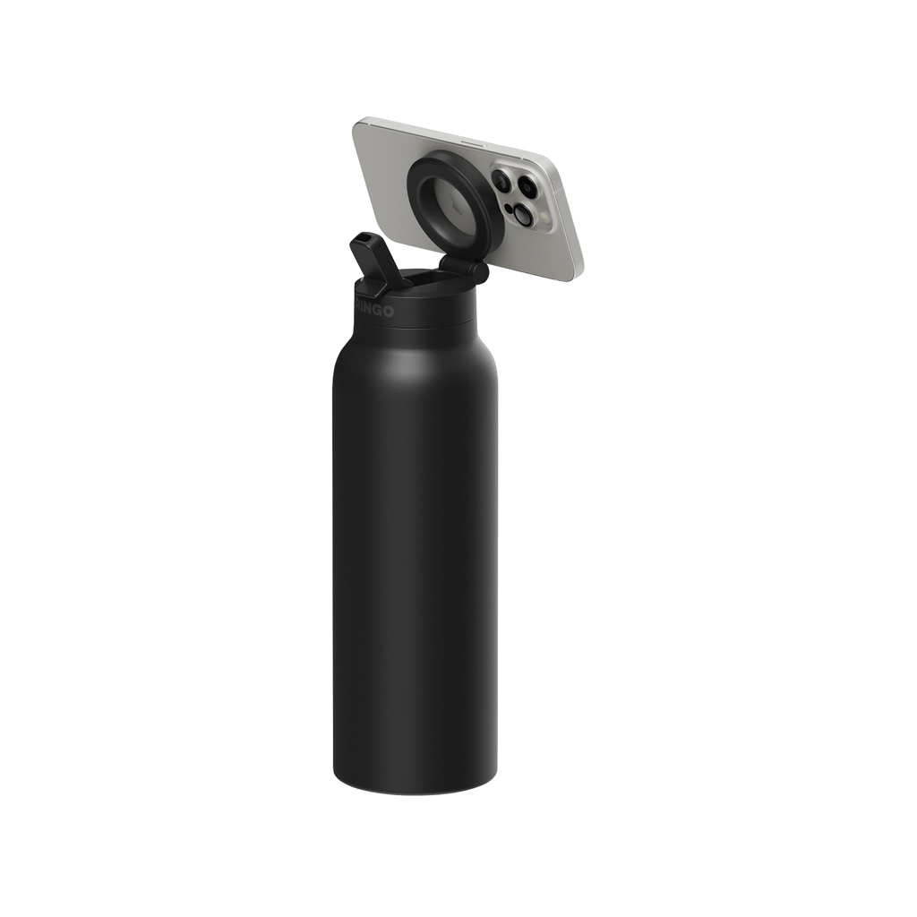 Láhev na vodu RINGO Pro MagSafe® s magnet. kroužkem 710 ml Černá