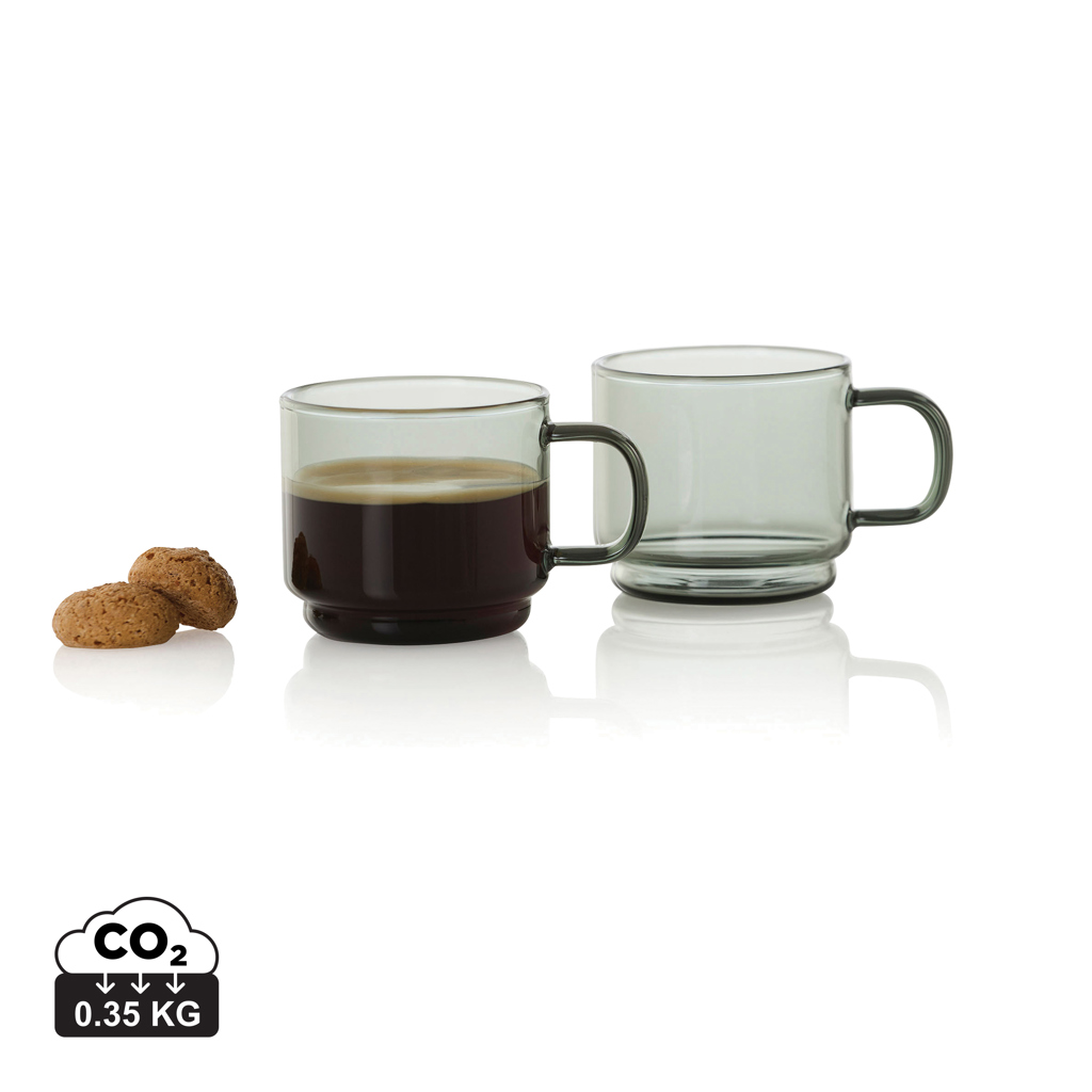 Sada espresso skleniček AdHoc Impact 70 ml, 2 ks Transparentní