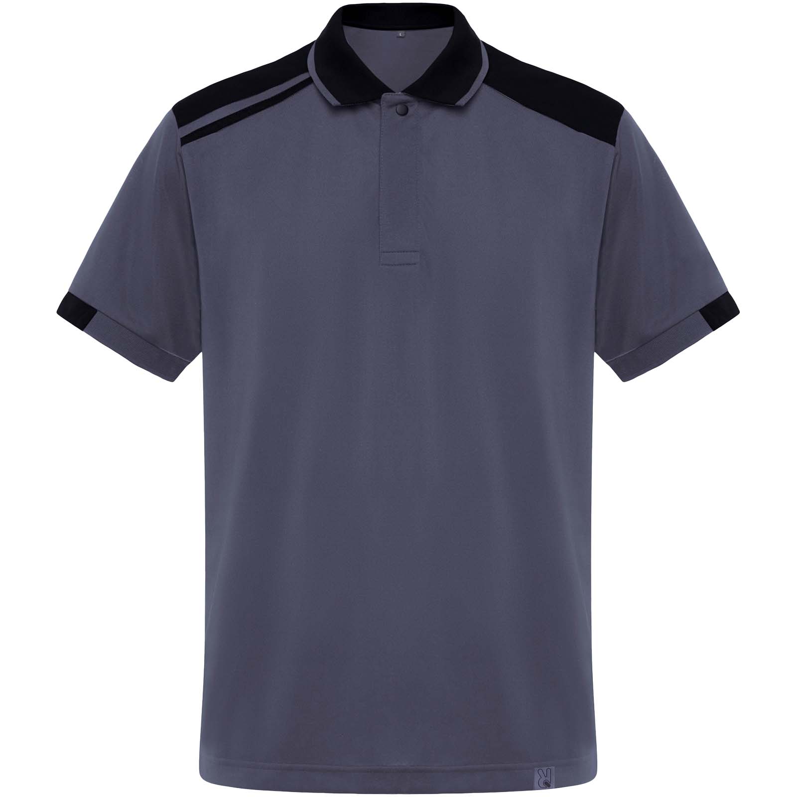 Pracovní oděvy Roly WRK Samuraj unisex antibakteriální polokošile s krátkým rukávem o gramáži 160 g/m2  Lead, Solid black
