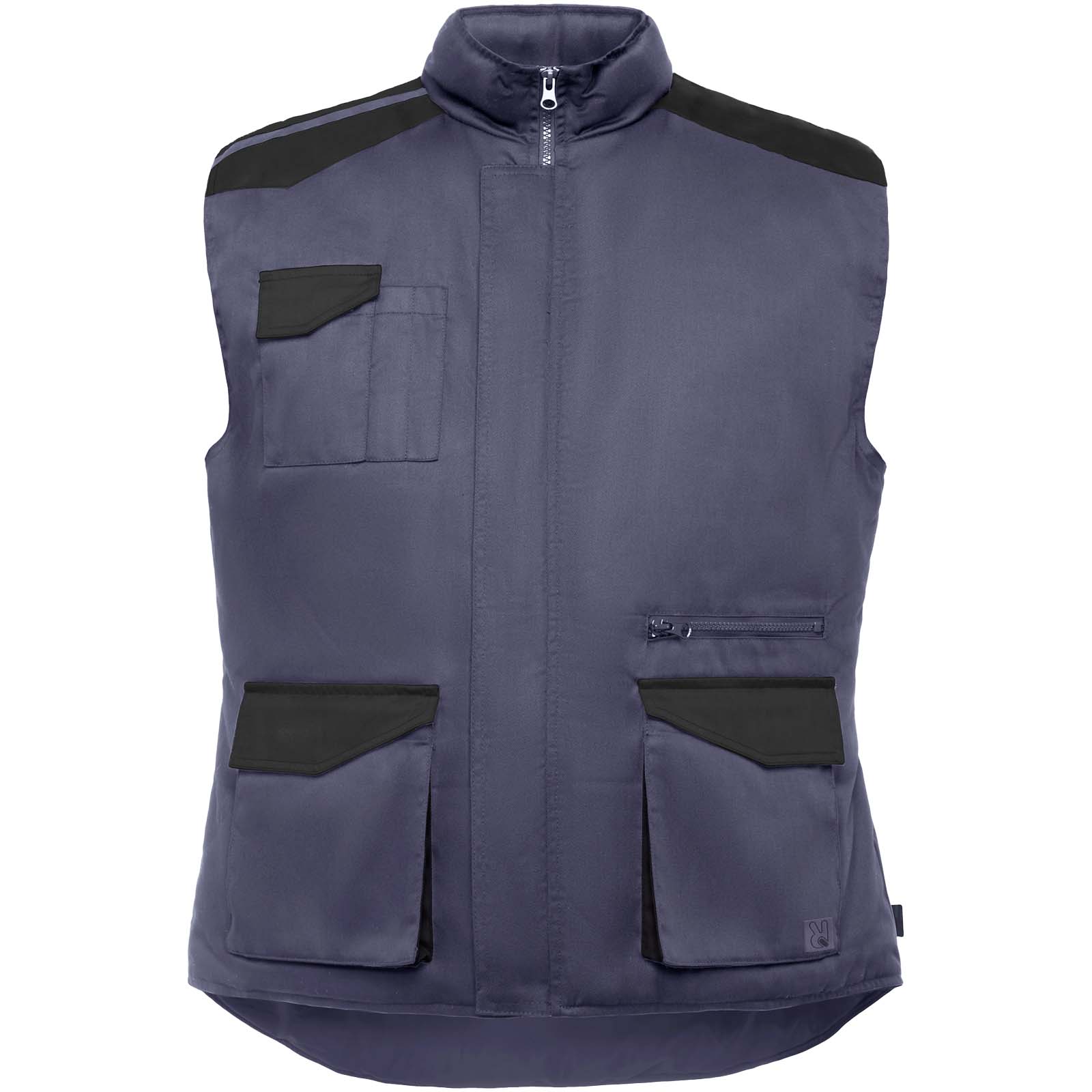 Pracovní oděvy Roly WRK Armada pracovní vesta s kapsami Lead, Solid black