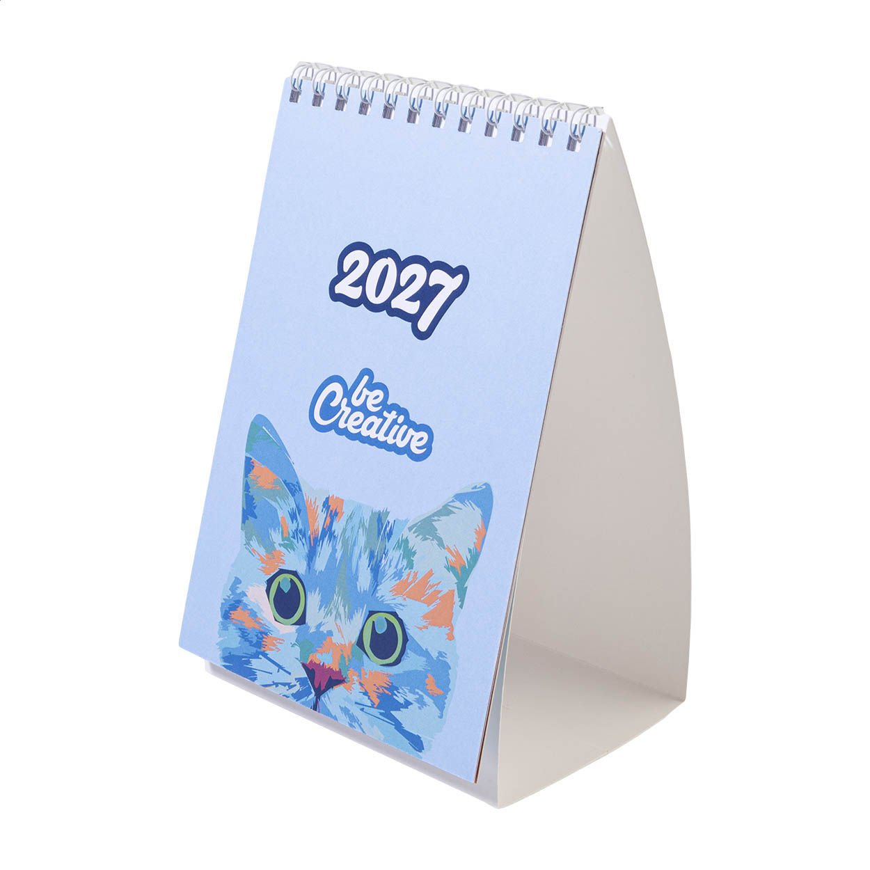 CreaDate Desk Mini stolní kalendář na zakázku Bílá