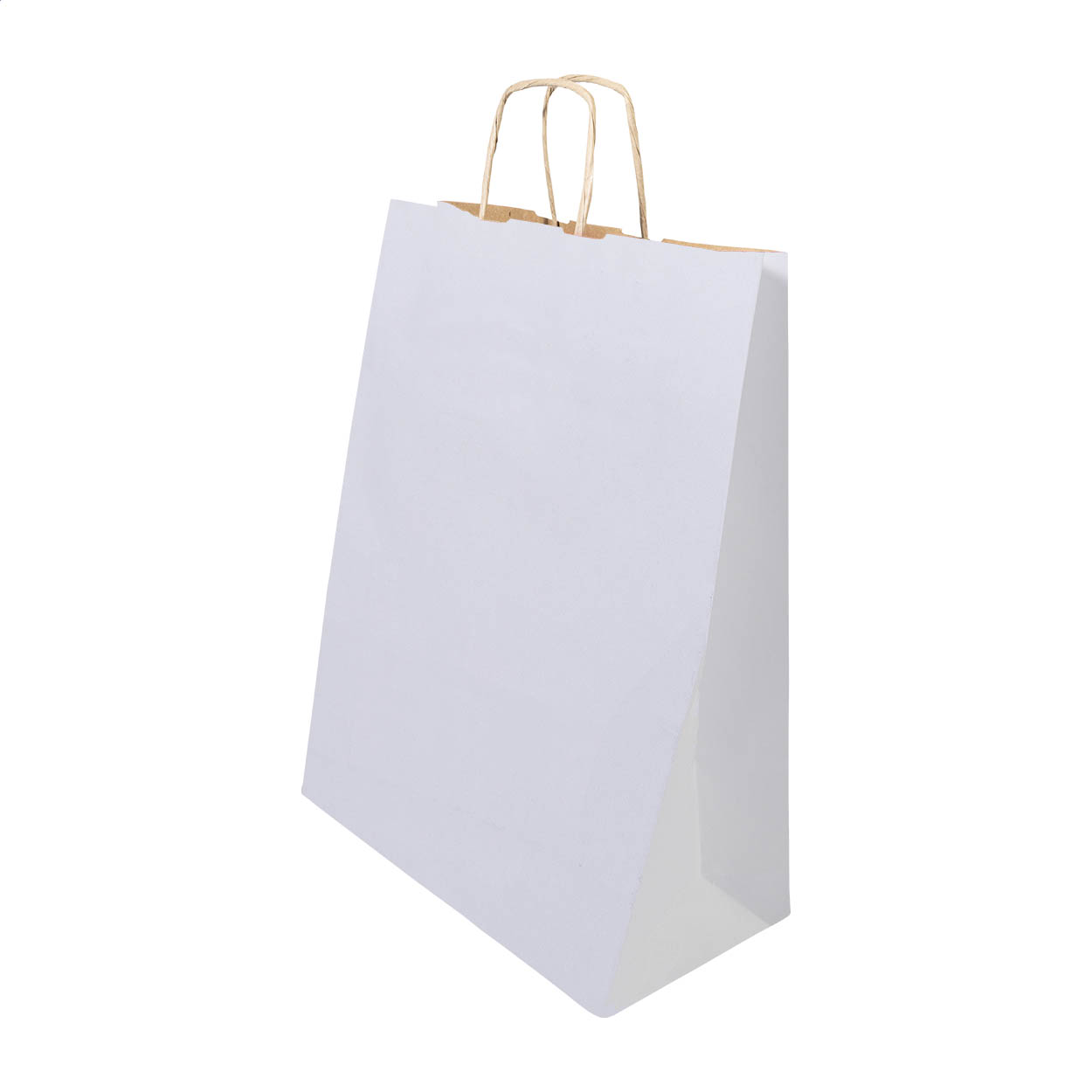 Papbag M papírová dárková taška, střední Bílá