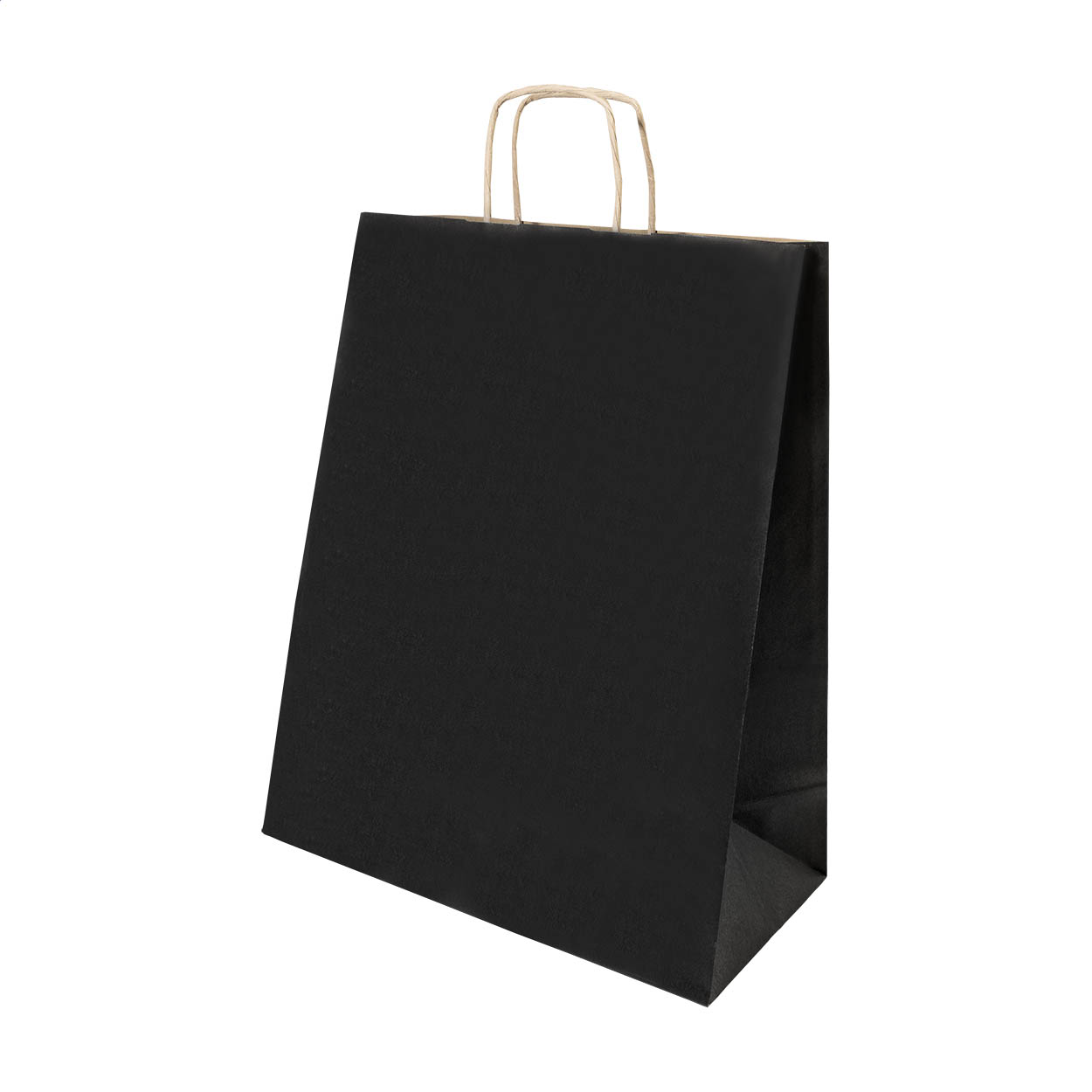 Papbag M papírová dárková taška, střední Černá