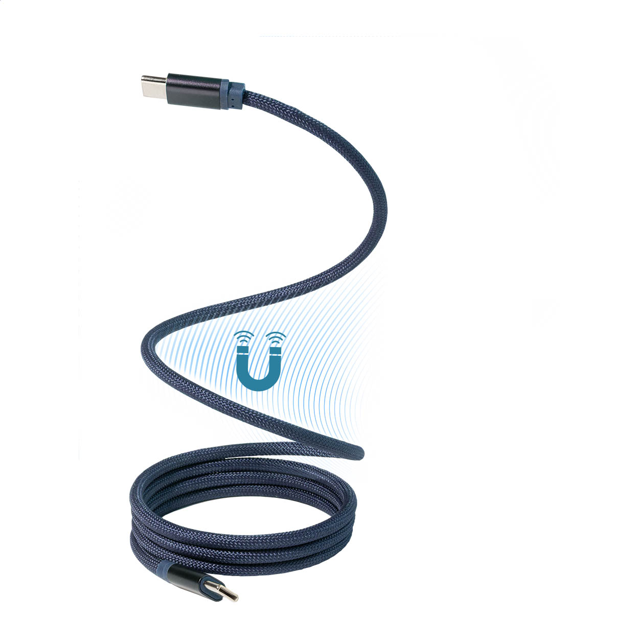 Magsle magnetický 60W kabel USB-C Tmavě modrá
