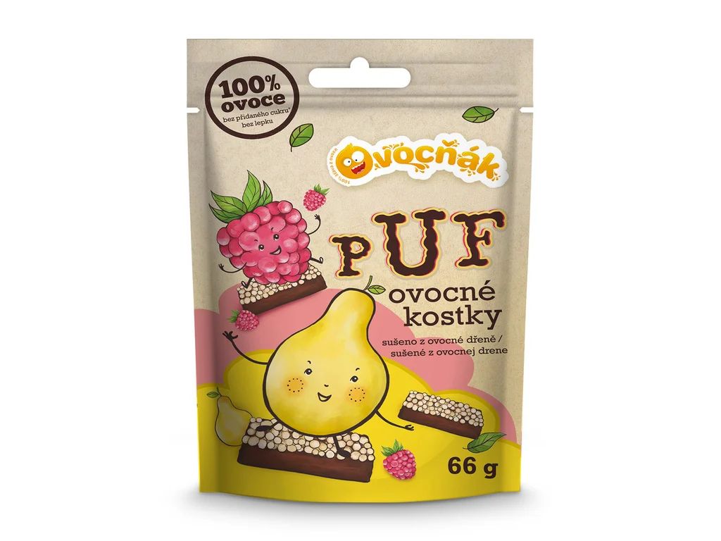 Ovocné PUF kostky mix 66 g