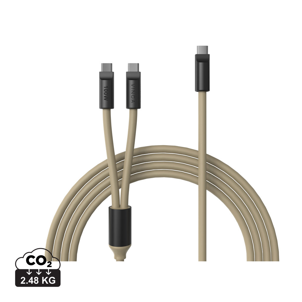Multifunkční nabíjecí kabel VINGA Baltimore (C+2C)