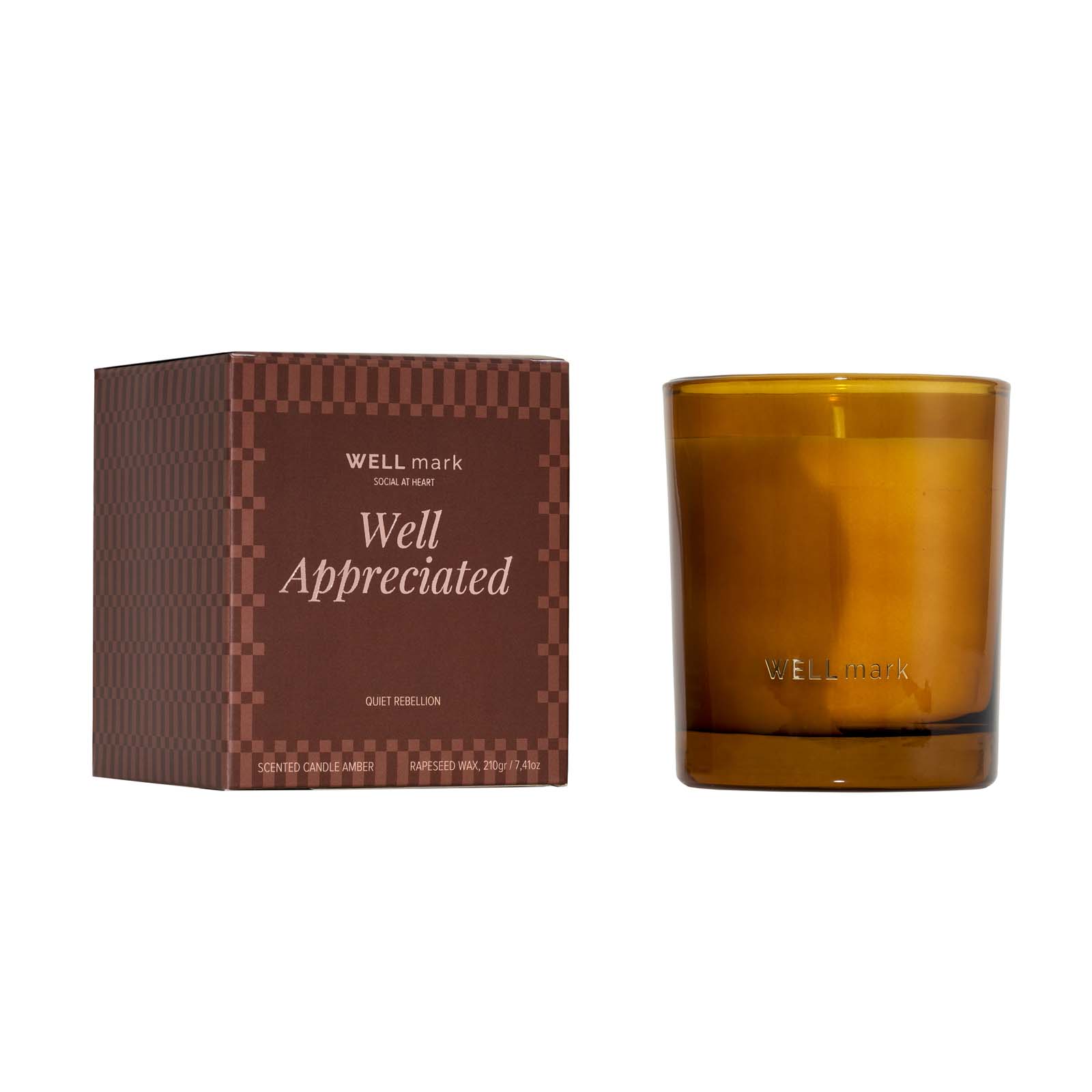 Dekorace WELLmark Vonná svíčka Wellmark Quiet Rebellion, 210 g Maroon